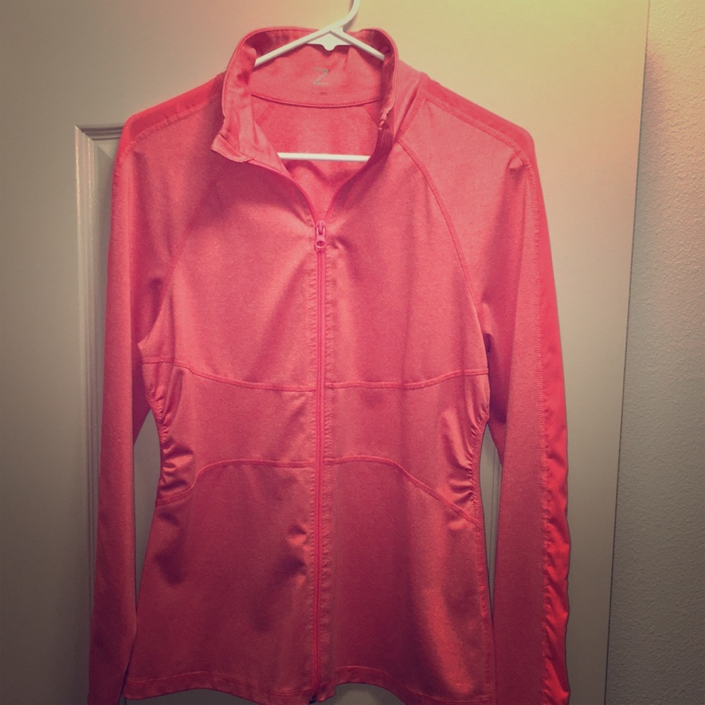 Zella Ruched Dry Fit Zip Up